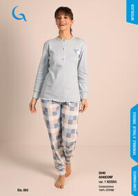 PIGIAMA DONNA M/L 5040 Tellini S.r.l. Ingrosso Abbigliamento